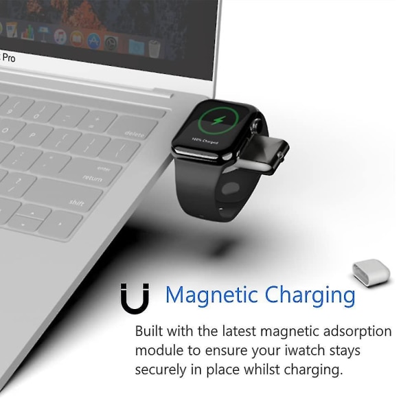 Trådlös laddare USB TypeC 2-i-1 gränssnitt Bärbar laddning