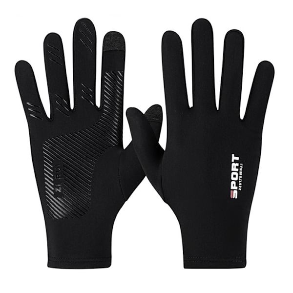 Män Vinter vattentäta cykelhandskar Sports Touch Handskar Thicken Medium Thin  Large