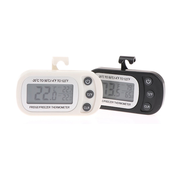 Elektronisk digital kyltermometer Svart