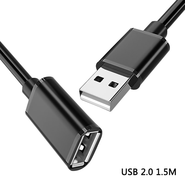 Förlängning USB 2.0-kabel USB till USB snabb överföring 1.5M