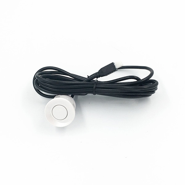 Bil LED Parkeringssensorsats Radarsensor Silver White