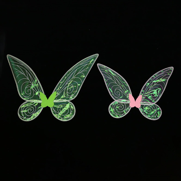 Fairy Elf Princess Angel Wings För Kvinnor Flickor Party Kostymer Yellow Black
