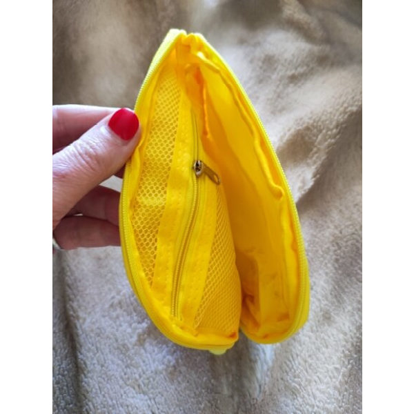 Ms multifunktionssmink till förvaringsväska gul 16×12㎝ yellow 22×15㎝