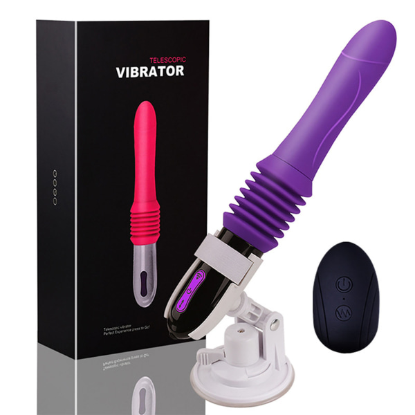 Automatiska infällbara vibratorer Uppladdningsbar onanienhet för kvinnor Purple Purple