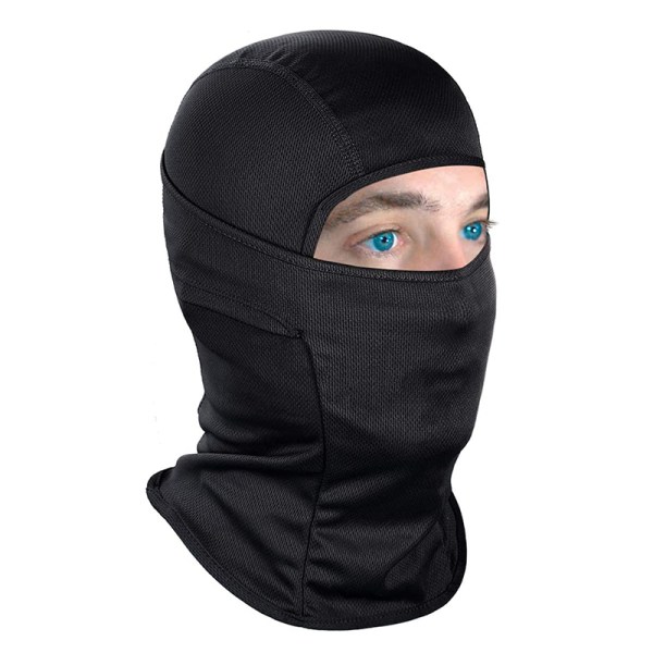 Tactical Mask Airsoft Full Face cykelvandringshalsduk Svart Black