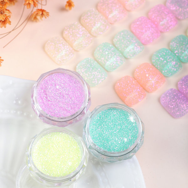 Nail Powder Candy Color Broken Diamond Powder Glitter Paljetter Sugar Powder [No.11]]