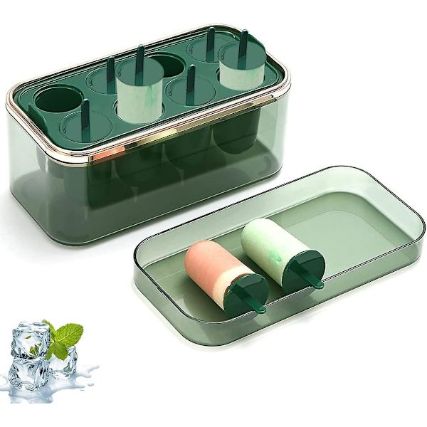 8 st Cell Popsicle Form, Easy Release Popsicle Form med islåda