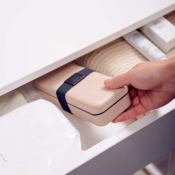 DIY Kläder Handarbete Förvaring Hushållssylåda grå vit 192*73*44mm gray white