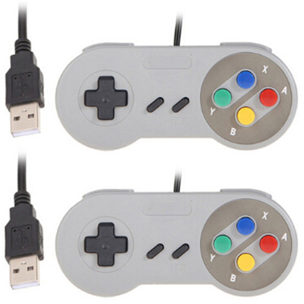 USB Retro Super Controller för SF SNES PC-speltillbehör A