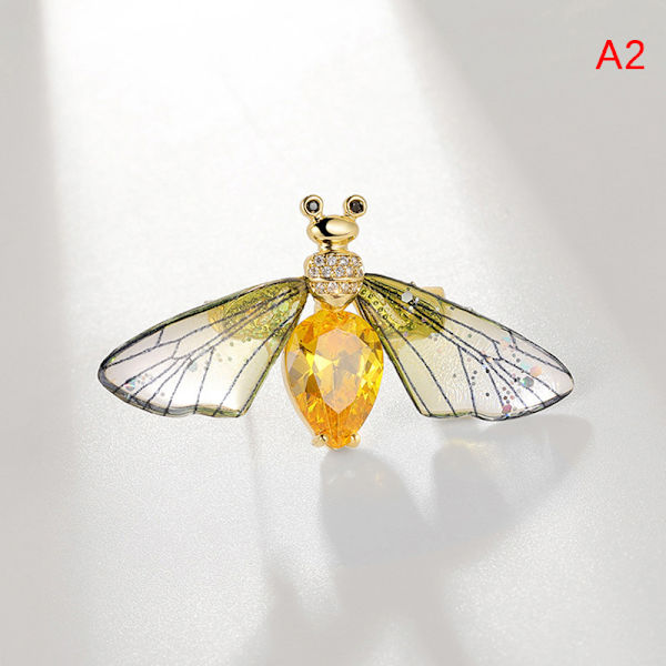 Gradient Crystal insekt Broschlegering för kvinnor Bee Bee