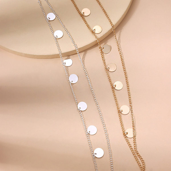 Kvinnor Bohemian Head Chain Pannband Brud Head Chain guld