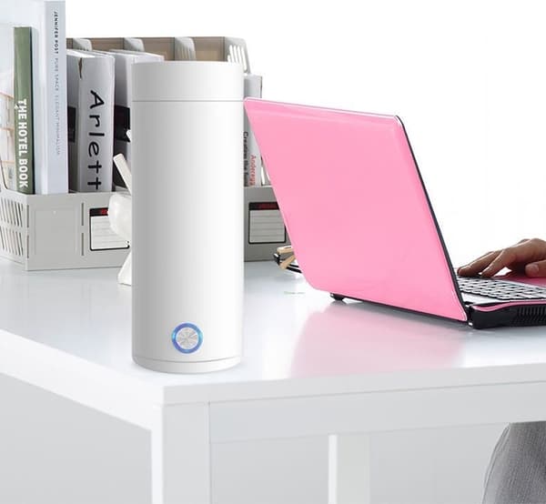 bärbar intelligent vattenkokare 400 ml köksredskap vit white