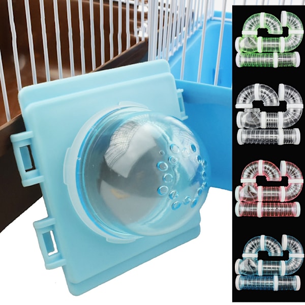 1st Hamstertunnelrör Del Transparent Böjd Rak C4 C3