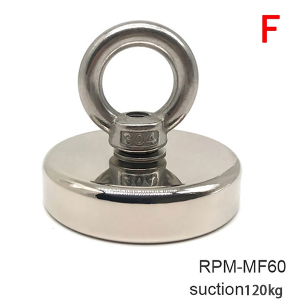 Magnetisk krok Stark absorptionsmagnet för fiskelyft sug 19kg suction 120kg