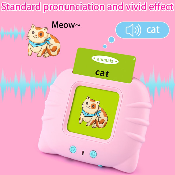 Elektroniska ljudböcker för barn för att lära sig engelska blue pink