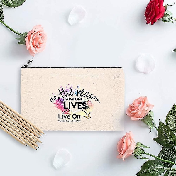 10-pack tom gör-det-själv hantverksväska Canvas Case Tomma sminkväskor Canvas Pennspåse Bulk Canvas Kosmetikväska Multi