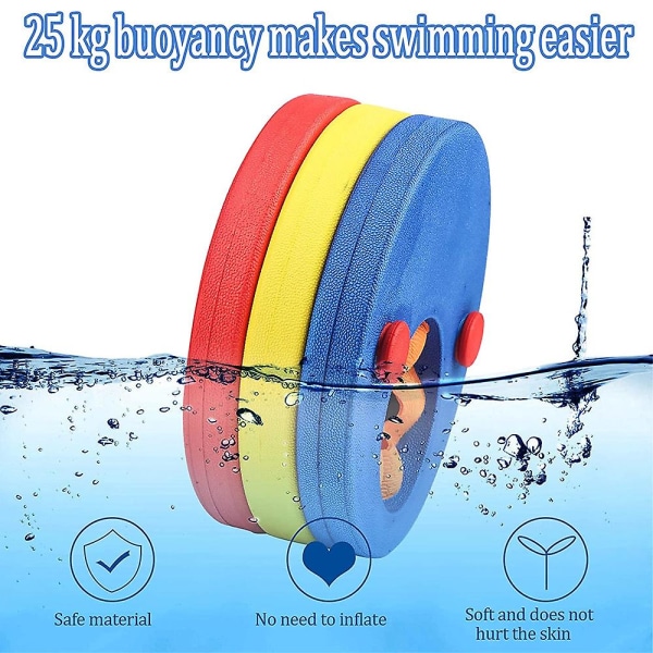 6st Simarm Float Eva Foam Arm Med Flytande ärm Hydrofoil Simarm Barnpooltillbehör