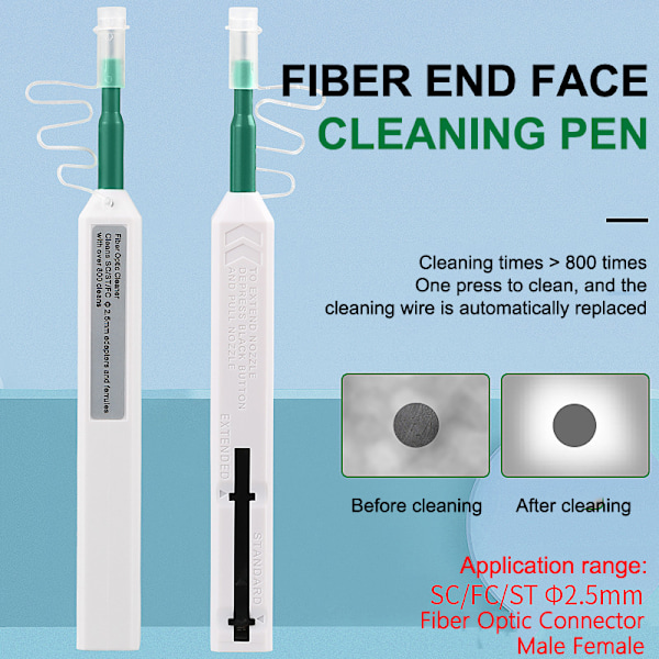 1:a FTTH optisk fiberpenna Connector Optical Smart Cleaner