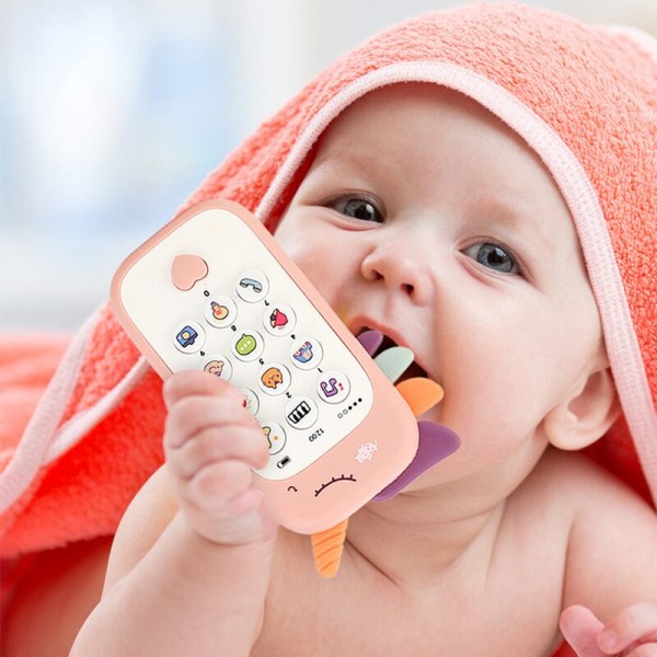 Baby mobiltelefon leksak gåvor rosa rädisa pink radish