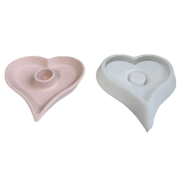 Ljusstake Rack Form Love Shape doftljushållare Vit