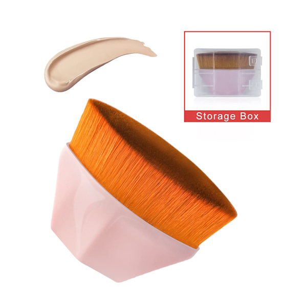 2-pack Foundation Makeup-borste med case