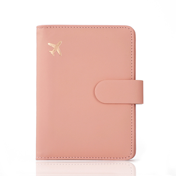 Passfodral i PU-läder Plånboksfodral Case Rosa