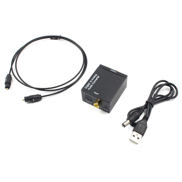 USB DAC Förstärkare Digital Till Analog o Omvandlare RCA R/L o Avkodning med optisk USB