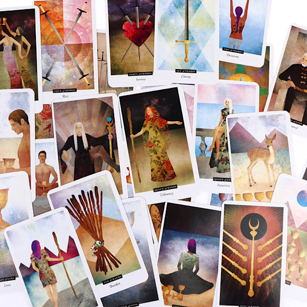 The Field Tarot Cards Prophecy Divination Deck Party Underhållning Flerfärgad en one size