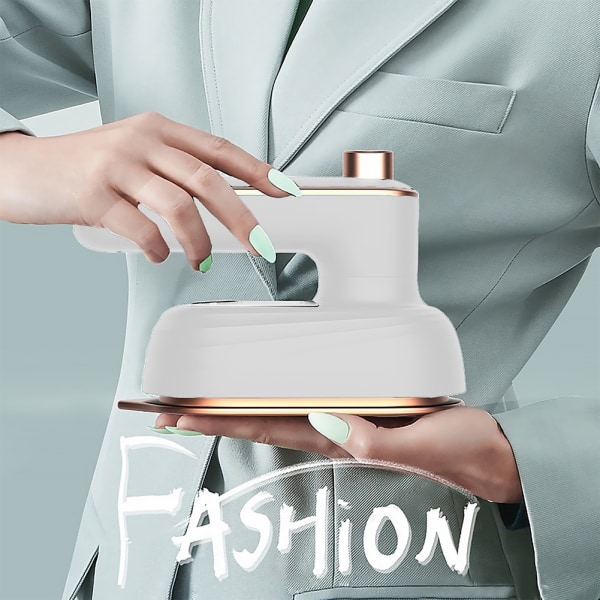 Mini Steam Iron Portable Garment Steamer vit green