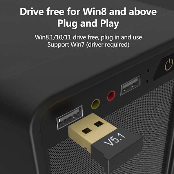 USB Bluetooth 5.1 Adapter Bluetooth Transmitter Receiver Adapte 1st