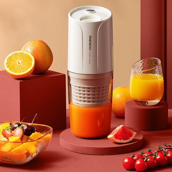 Bärbar Elektrisk Juicer Blender Mini Blender röd white