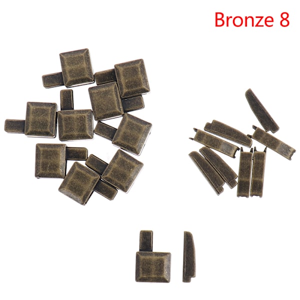 10 Set Legering Reparation Blixtlås Stopper Öppen dragkedja Gör-det-själv-sömnad Z Silver 8 Bronze 8