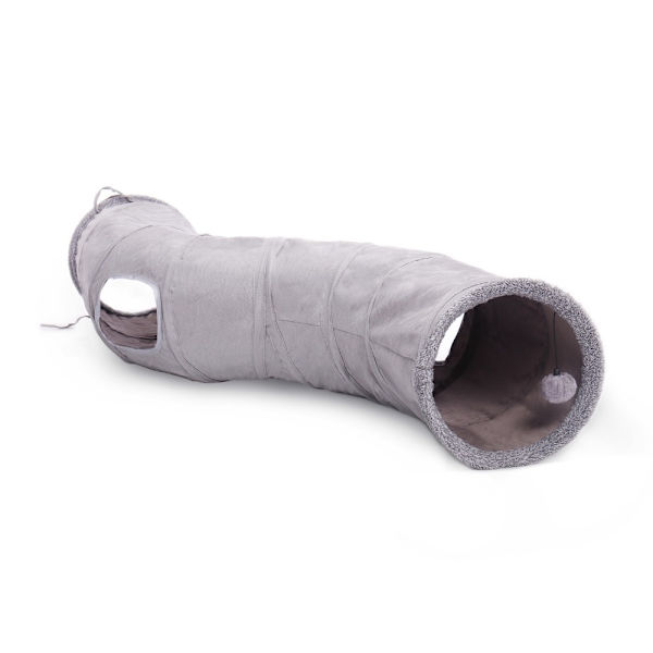 Vikbar tunnel kattleksaker husdjursmaterial 1st