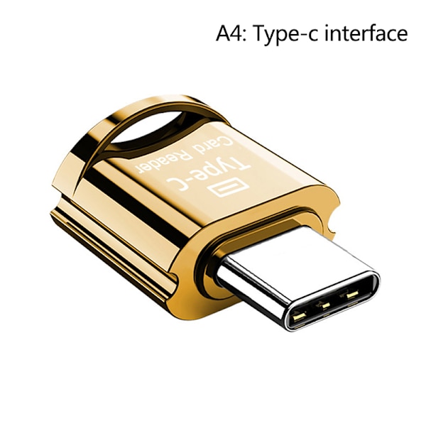 Höghastighetskortläsare Micro-USB/Type-C minneskortläsare A2 A4