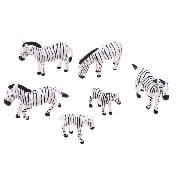 6:a/ Set Mini Zebra Micro Landskap Hem Trädgårdsdekoration