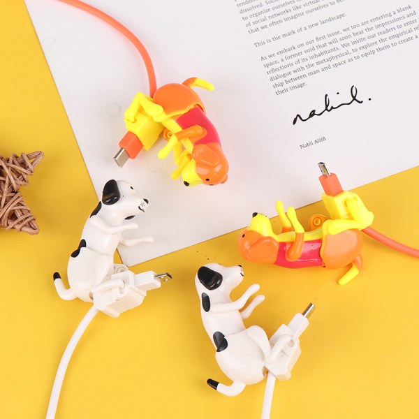 1,2M Android/Typ-C USB -kabel Mini Humping Spot Dog Smartphone Vit Android