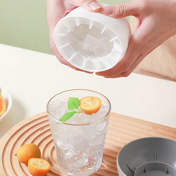 Sommar Ice Bucket Cup Form DIY Big Ice Cube Tray Form Cup Ljusblå
