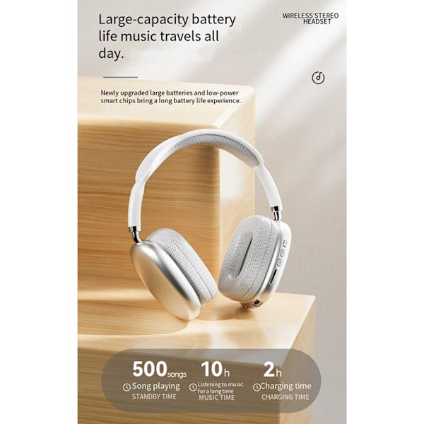 P9 Bluetooth Hörlurar Stereo Ljud Hörlurar Grön White
