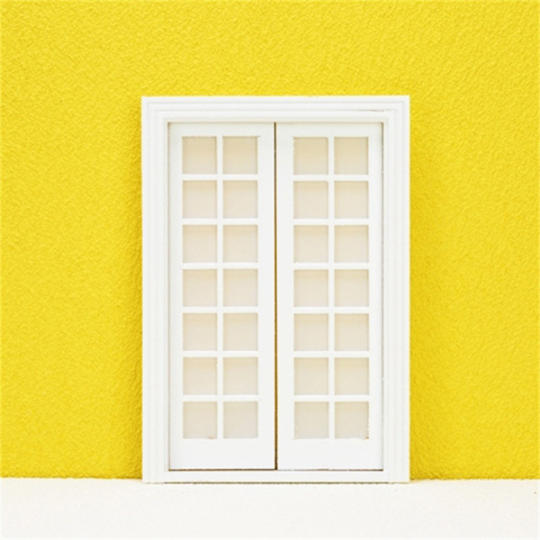 1Set 1:12 Dollhouse Mini White Door DIY Material