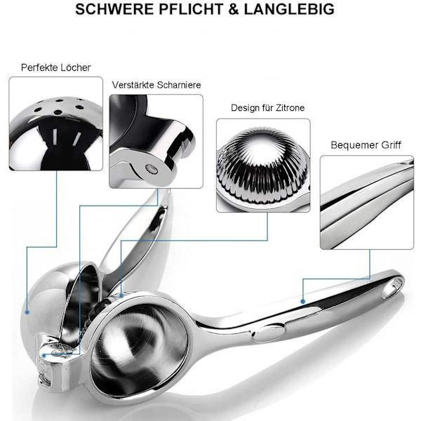 Citronsqueezer Handpressare Slitstark