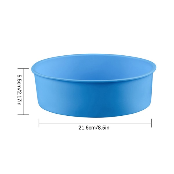 Rund silikon form 8 mould form bakning formar Fondant Dess Slumpmässig färg One Size