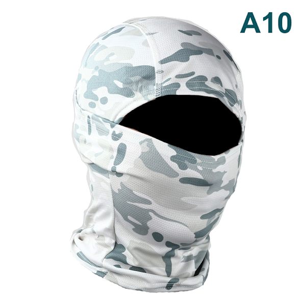 Kamouflage Balaclava Full Face Wargame Cykelhjälm Liner A1 A10