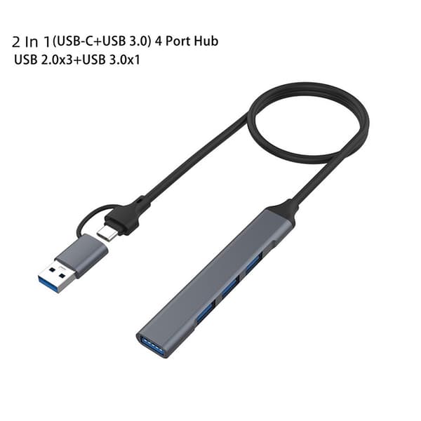 USB Typ C HUB Dock 3.0 USB 3.0 2.0 Hub 4 portar Multi Splitter