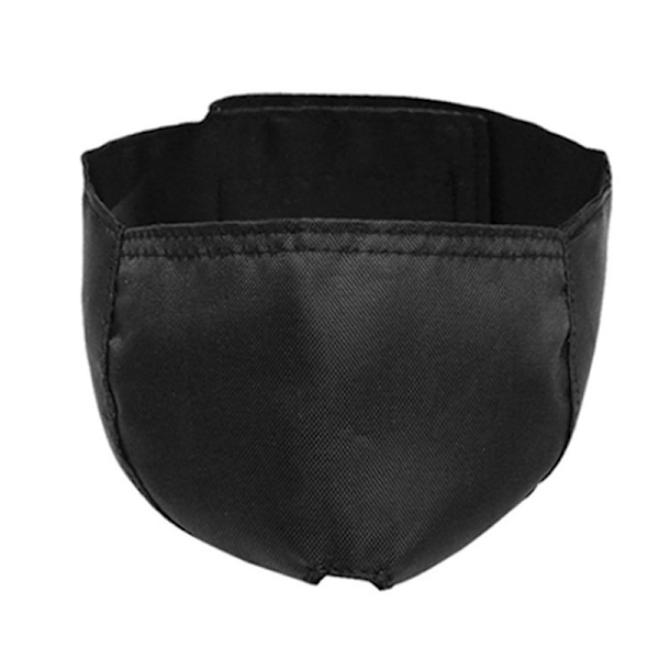 Andningsbara Nylon Kattmunkorgar Kattunge ögonmasker för kattvård Black M