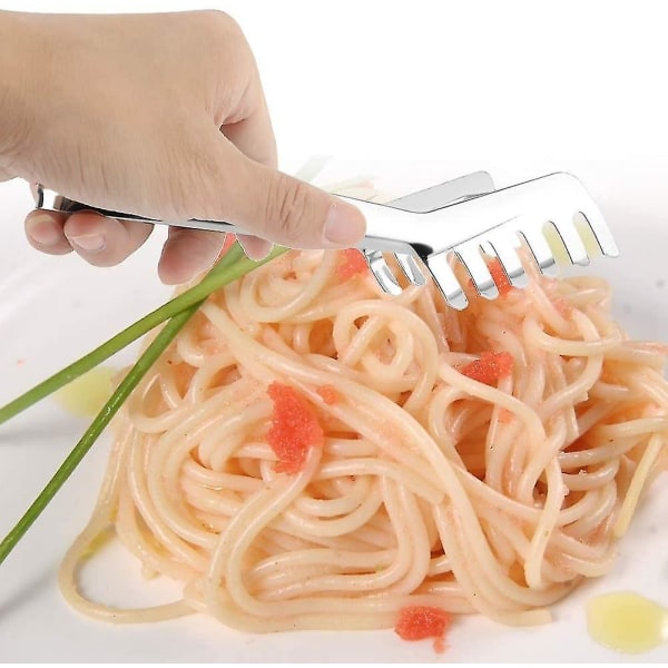 Spaghetti Tång - Pasta Tång, rostfritt stål kamformad matlagningsverktyg