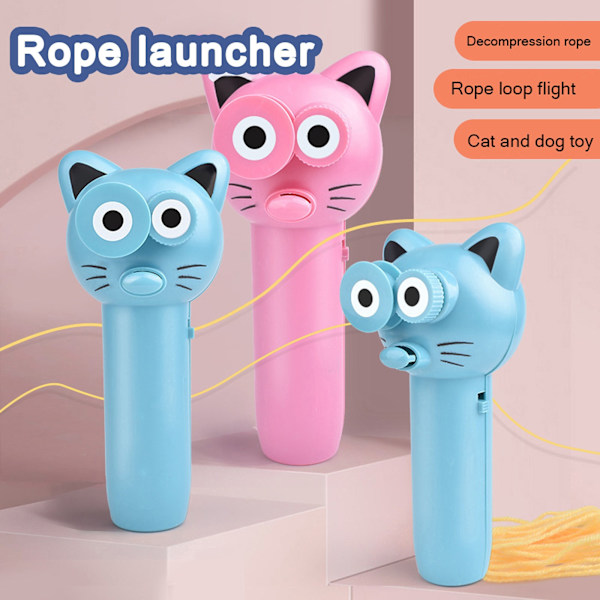 Handhållen Loop Lasso Shooter Thruster elektriska leksaker blå 8*16,5cm blue