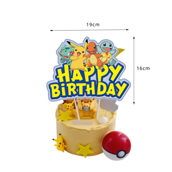 Pokemon Pikachu Kids födelsedagsfest dekoration
