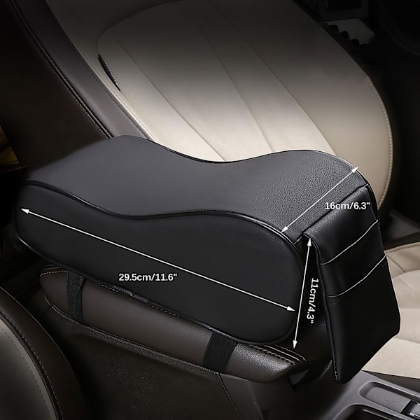Memory Foam Car Armstödsdyna Huvud Nackdyna (svart)