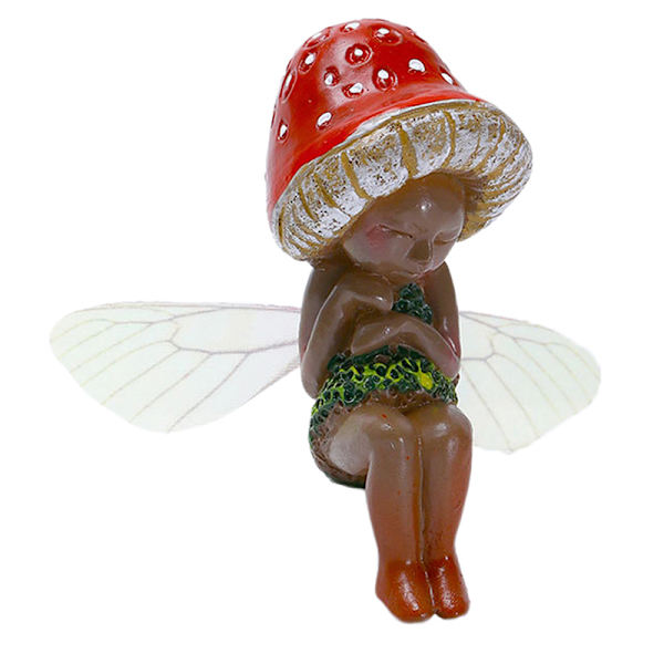 Fairy Staty Sovsvamp Resin Ornament