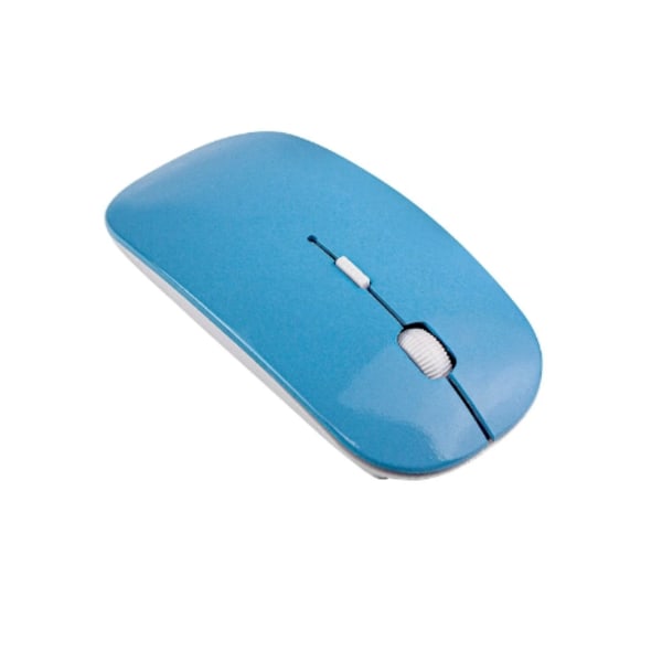 2,4 GHz trådlös mus - slimmad design - ljusblå